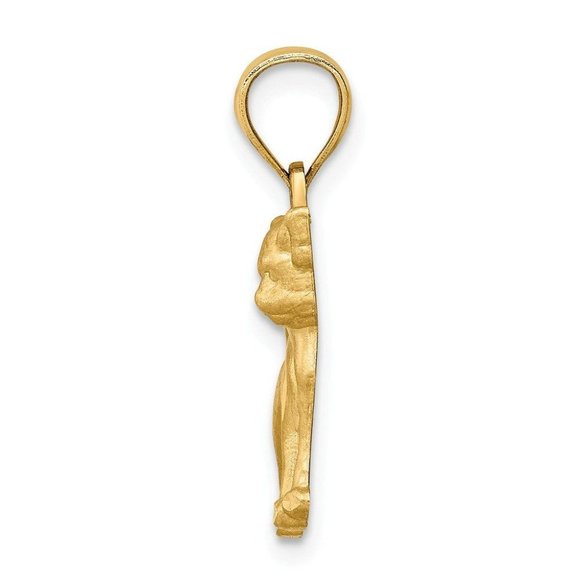 14K Gold Chihuahua Pendant New Charm Yellow - Picture 3 of 4